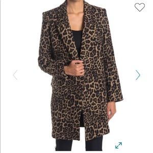 VERONICA BEARD Senna Leopard Print Coat